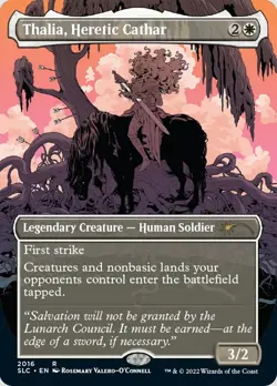 Thalia, Heretic Cathar (Borderless) [Secret Lair Countdown Kit] Foil Near Mint - Image 1