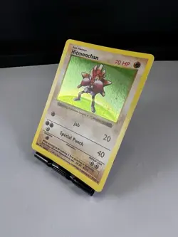 Pokemon TCG Hitmonchan Base Set 7/102 Holo Shadowless Holo Rare - Image 2