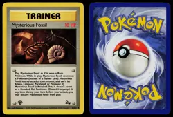 MYSTERIOUS FOSSIL 62/62 COMMON FOSSIL POKEMON 1ST EDITION NM - Image 3