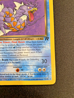 Dark Gyarados 25/82 Team Rocket 1st Edition Regular Near Mint - Pokemon Card - Image 4