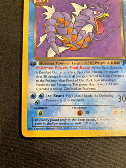 Dark Gyarados 25/82 Team Rocket 1st Edition Regular Near Mint - Pokemon Card - Image 5