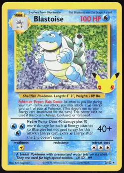 Blastoise 2 Celebrations: Classic Collection - Holo Pokemon NM/M - Image 1