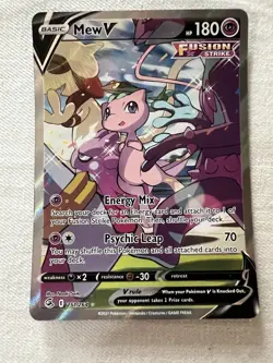 Pokemon Mew V 251/264 Ultra Rare Full Art Holo Fusion Strike HP180 EN 2021 - Image 2