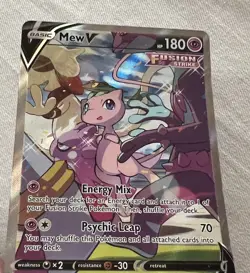 Pokemon Mew V 251/264 Ultra Rare Full Art Holo Fusion Strike HP180 EN 2021 - Image 5