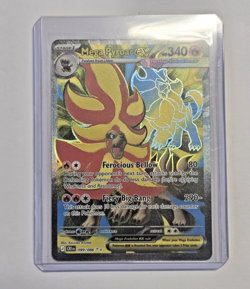 Mega Pyroar ex 099/086 Ultra Rare ME04: Chaos Rising Pokemon Holo Near Mint - Image 3