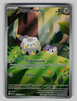 Togedemaru 104/094 Illustration Rare Phantasmal Flames Pokemon Holo Near Mint - Image 1