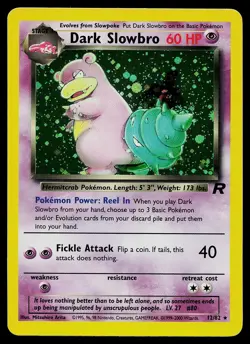 Pokemon Card - Dark Slowbro Team Rocket 12/82 Unlimited Holo Rare - Image 1