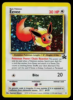 Pokemon Card - Eevee Wotc Black Star Promo 11 Holo Promo - Image 1