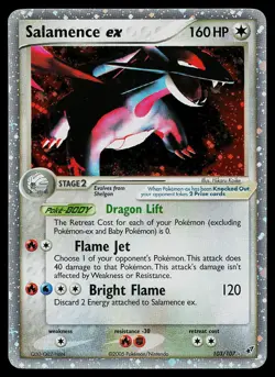 Pokemon Card - Salamence ex Deoxys 103/107 Holo EX Rare - Image 1