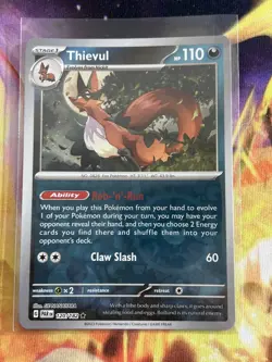 Thievul 120/182 Reverse Holo | SV: Paradox Rift | Pokemon Card - Image 1
