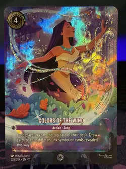 Colors of the Wind 228/204 Enchanted Disney Lorcana English Card Winterspell - Image 1