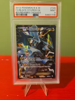 Black Kyurem EX Full Art Holo Card 145/149 Boundaries Crossed PSA 9 - Image 1