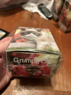 Grumpy Cat Magic The Gathering,Pokemon, Yugioh, Deck Box With Binder Holds 100 - Image 2