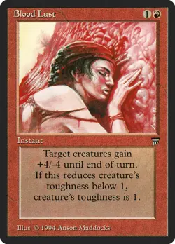 MTG Blood Lust - N/A / English / Moderately Played - Image 1