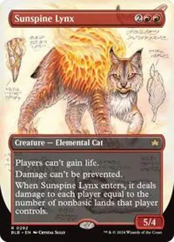 MTG Sunspine Lynx (Borderless) - 292 / English / Near Mint - Image 1