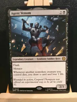 Agent Venom - Marvel's Spider-Man - Rare - NM (see pics) MTG - Image 1
