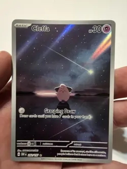 Pokemon Cleffa Illustration Rare SV03: Obsidian Flames 202/197 NM - Image 1