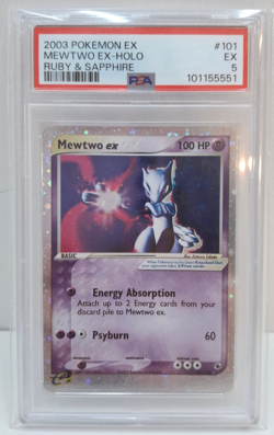 Pokemon Mewtwo EX holo - 101/109 - Ruby & Sapphire - 2003 - Graded PSA 5 - Image 1