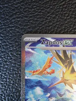 Pokemon Zapdos EX 202/165 S&V MEW 151 Special Illustration Rare English NM- - Image 2