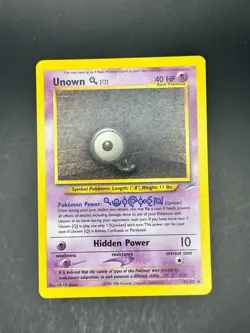Unown [Q] 59/105 Uncommon Neo Destiny Pokemon no Holo Lightly Played EN - Image 1