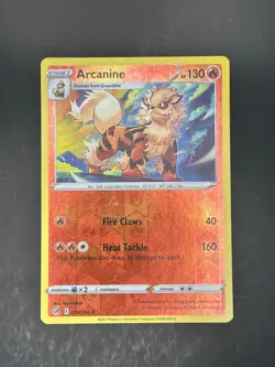 Arcanine 033/264 Rare Fusion Strike Pokemon Reverse Holo Near Mint EN - Image 1