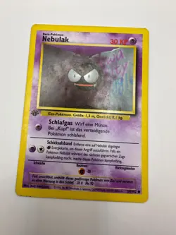 Pokemon Karte TCG Nebulak 50/102 1. Basis Set No Holo Vintage Rare Vintage LP - Image 2