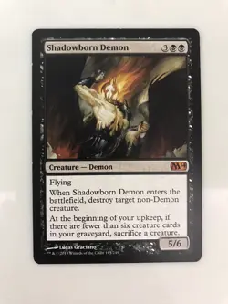 Shadowborn Demon MTG Magic the Gathering Card LP Lightly Played M14 - Image 1