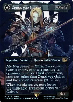 Zenos yae Galvus BORDERLESS SURGE FOIL Final Fantasy Magic MTG NM - Image 1
