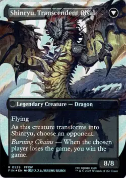 Zenos yae Galvus BORDERLESS SURGE FOIL Final Fantasy Magic MTG NM - Image 2