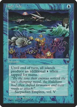MTG High Tide (Weber), Fallen Empires, Heavily Played, English - Image 1