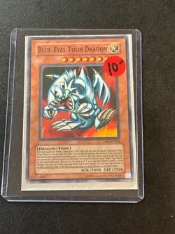 Vintage Yu-Gi-Oh Blue-Eyes Toon Dragon Card Game ATK/3000 DEF/2500 DB1-EN066 - Image 1