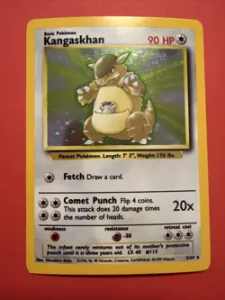 Kangaskhan No Symbol Error 5/64 Jungle - Holo Rare Pokemon TCG - Image 1