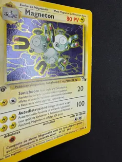 Pokemon Magneton 11/62 Fossil Rara Holo Prima Edizione Wizards ITA Carte Vintage - Image 3