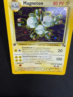 Pokemon Magneton 11/62 Fossil Rara Holo Prima Edizione Wizards ITA Carte Vintage - Image 5