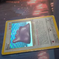 Pokemon TCG Ditto Holo Rare Card Fossil Set, 3/62, Vintage WOTC - Image 2