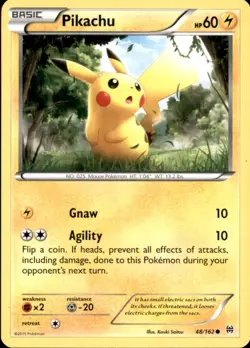 Pikachu 48/162 Common BREAKthrough Pokemon Near Mint - Image 1