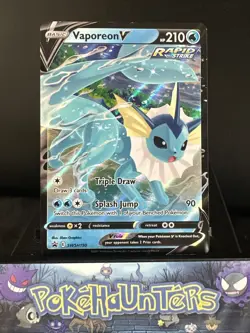 Pokemon Card Vaporeon SWSH150 Black Star Promo Holo Rare Near Mint - Image 1