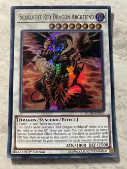 Yugioh - Scarlight Red Dragon Archfiend - DUDE-EN013 - Ultra Rare 1st Edition - Image 1