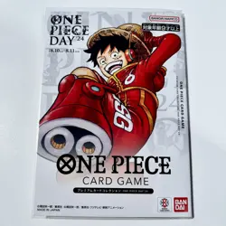 One Piece Day 24 2024 Monkey D. luffy OP07-109 Sealed Promo Card - Image 1