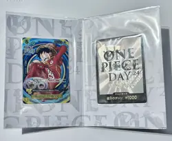 One Piece Day 24 2024 Monkey D. luffy OP07-109 Sealed Promo Card - Image 2