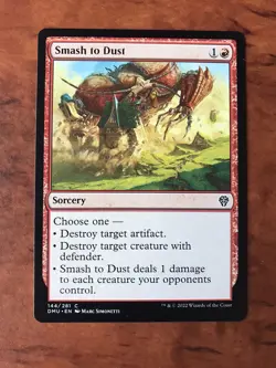 Smash to Dust MTG Magic the Gathering Card NM Near Mint Dominaria United DMU - Image 1
