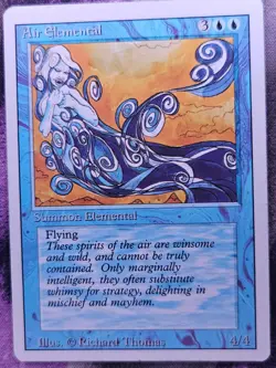 Air Elemental Uncommon Revised Edition Magic: The Gathering Moderately Played - Image 1
