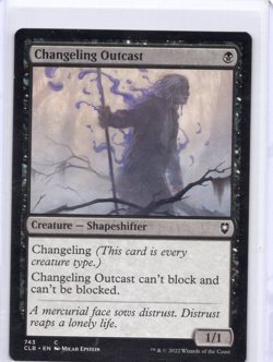 Changeling Outcast 743 Commander Legends: Battle for Baldur's Gate MTG LP - Image 1