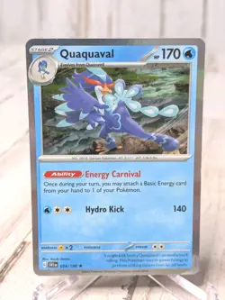 Pokemon Card 2023 Scarlet & Violet Base Set Quaquaval Cosmos Holo 054/198 - Image 1