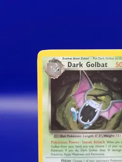 Dark Golbat 7/82 Team Rocket Set Holo Rare Pokemon Card Nintendo TCG WOTC NM - Image 4