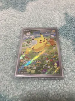 Pikachu 218/SV-P Promo Japanese Pokemon Card Scarlet Violet Illustration 2024 - Image 1