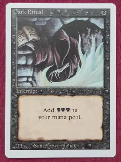 "Dark Ritual" - Magic The Gathering Card - Revised - Image 1