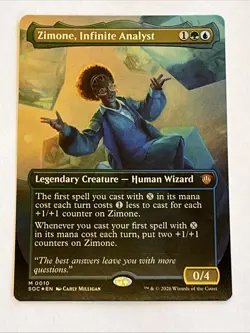 MTG ** FOIL ** Zimone, Infinite Analyst (Borderless) - Secrets of Strixhaven - Image 1