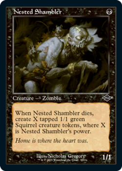 Nested Shambler - Retro Frame Light Play, English Magic the Gathering MTG Modern - Image 1