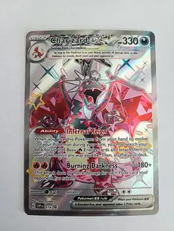 Pokemon 2024 Scarlet & Violet Black Star Promo Charizard ex SV074 Shiny FA NM - Image 1